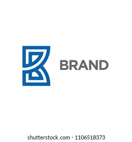 Line Letter B Logo