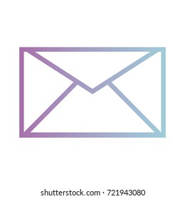 line letter card with text message style
