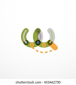 Line letter design. Logo concept
