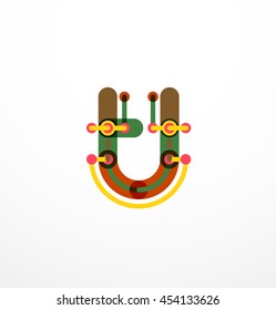 Diseño de letras de línea. Concepto de logotipo