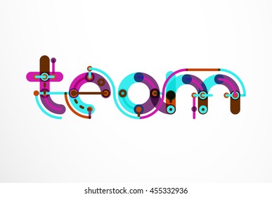 Line letter design. Logo concept
