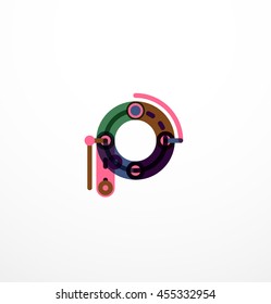Line letter design. Logo concept