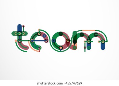 Line letter design. Logo concept