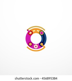 Line letter design. Logo concept