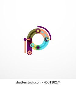 Design de letra de linha. Conceito de logotipo