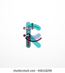 Design de letra de linha. Conceito de logotipo