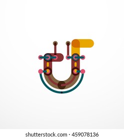 Design de letra de linha. Conceito de logotipo