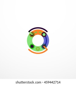 Line letter design. Logo concept