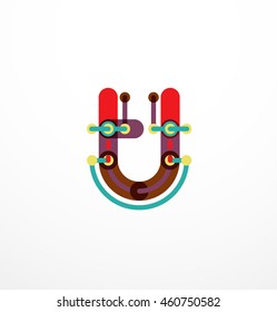 Line letter design. Logo concept