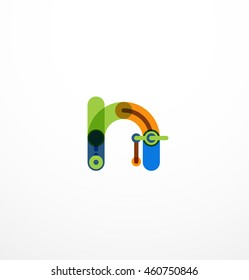 Diseño de letras de línea. Concepto de logotipo