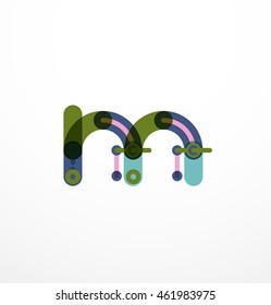 Line letter design. Logo concept