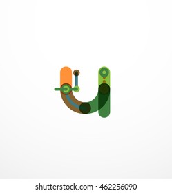Line letter design. Logo concept