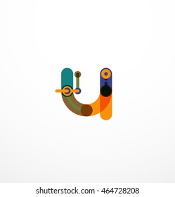 Diseño de letras de línea. Concepto de logotipo