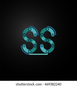 Line letter design. Logo concept
