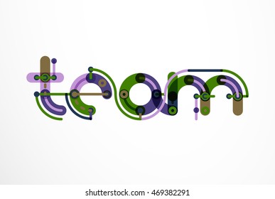 Line letter design. Logo concept
