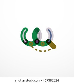 Design de letra de linha. Conceito de logotipo