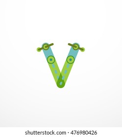 Line letter design. Logo concept