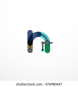 Diseño de letras de línea. Concepto de logotipo