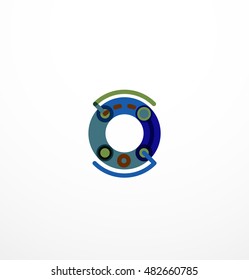 Line letter design. Logo concept