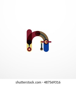 Line letter design. Logo concept