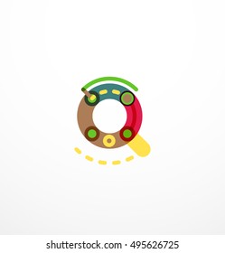 Line letter design. Logo concept