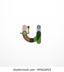 Line letter design. Logo concept