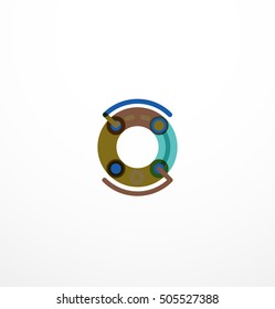 Line letter design. Logo concept