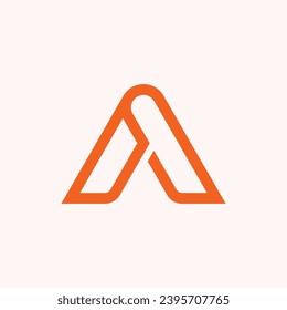 line letter A logo, suitable for brand business and others.