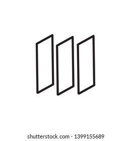 Line letter M logotype. Abstract moving airy logo icon design, ready symbol creative