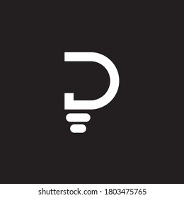 Linienbuchstabe P Logo. Abstraktes, bewegliches Logo-Design, fertiges Symbol, kreatives Vektorsymbol.für alle Industriezweige