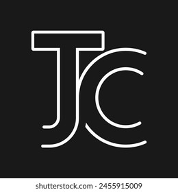 Line Letter TC logo design for your brand