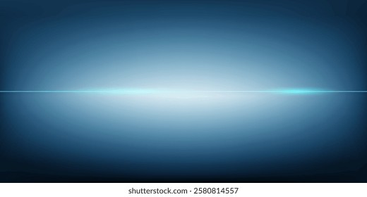 line light crosses the blue background