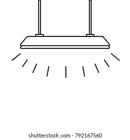 line light lamp hanging and electricity interior decoration