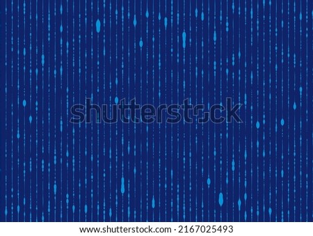 A line of light like a raindrop, an image of cyberspace