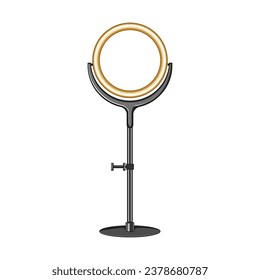 caricatura del anillo de luz de línea. brillo brillante, brillante brillante y transparente señal de anillo de luz de la línea mágica. ilustración vectorial de símbolo aislado
