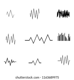 line like distortion is activity icon set