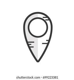 line location symbol to destination map