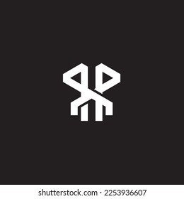 line logo abstract minimalist modern suitable for fashion company and consulting business on black background.