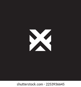 line logo abstract minimalist modern suitable for fashion company and consulting business on black background.
