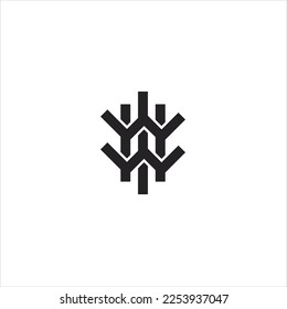 line logo abstract minimalist modern suitable for fashion company and consulting business on black background.