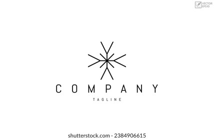 Line logo design business minimalist. modern logo design flat - vector
