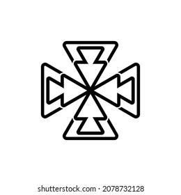 line logo design with hexagons and some interesting concepts