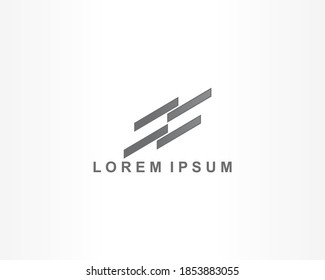 line logo design identity vector for your company