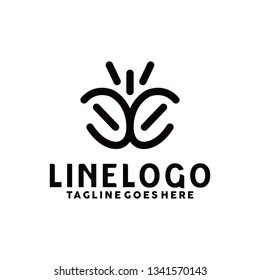 Line Logo / Round Icon / Artistic Symbol Design Inspiration