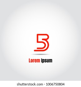 Line logo uppercase letter b for simple logo business
