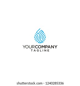 line logo water abstract vector inspiration