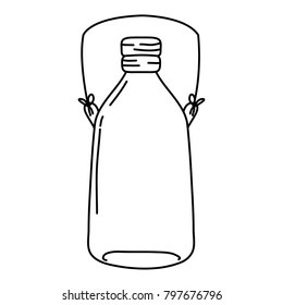 line long mason jar with wire handle