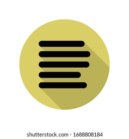 Icono de sombra larga de línea. Glifo simple, vector plano de iconos web para ui y ux, sitio web o aplicación móvil