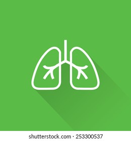 Line Lungs Icon