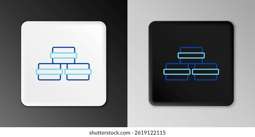 Line Macaron cookie icon isolated on grey background. Macaroon sweet bakery. Colorful outline concept. Vector